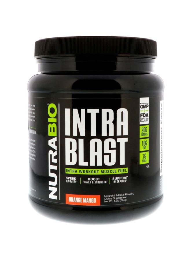 NutraBio Labs Intra Blast Workout Muscle Fuel Dietary Supplement 