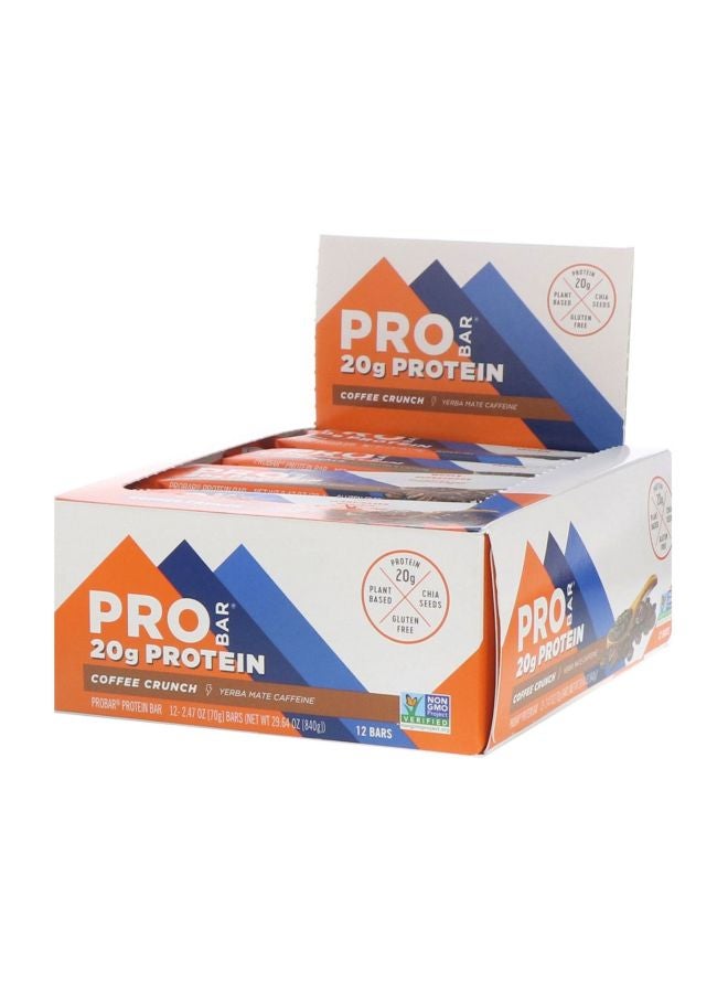 مجموعة ألواح بروتين بنكهة القهوة - 12 قطعة