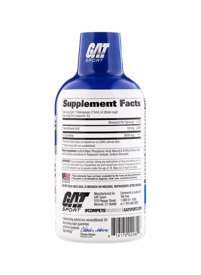 GAT L-Carnitine Dietary Supplement 3000mg - Image 2
