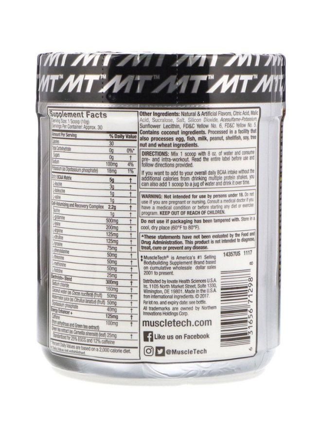 MuscleTech - Platinum Amino Plus Energy Powder - Extreme Orange - 295 Gram - Image 1