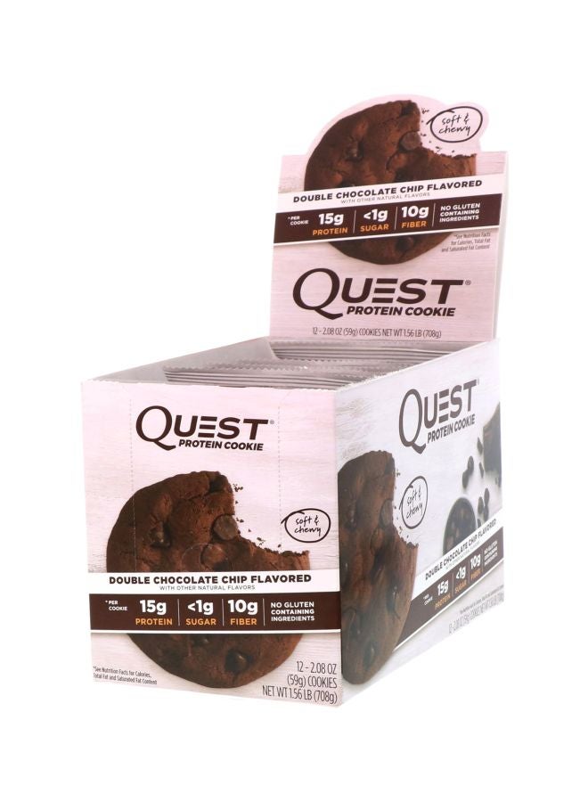 QUEST NUTRITION - 12-Piece Protein Cookie Dietary Supplement - Image 1