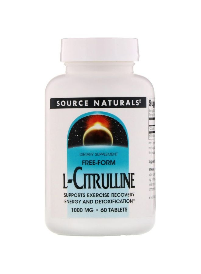 مُكمل غذائي أل-سِيتْرولين 1000 مجم - 60 قرصًا