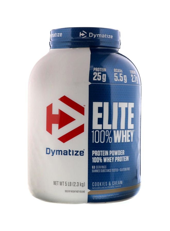Dymatize Elite 100% Whey Protein Powder Cookies And Cream - Image 1