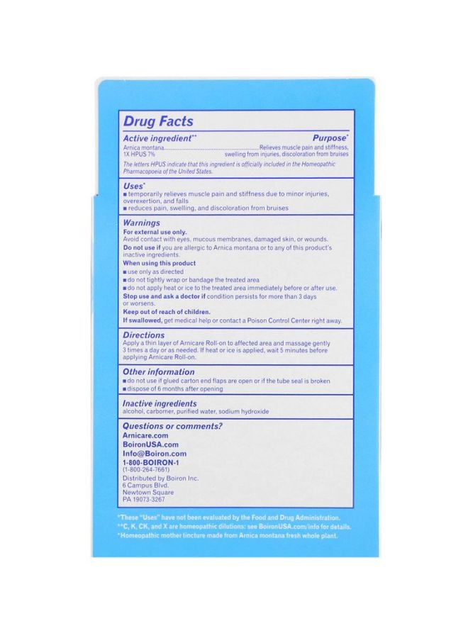 Boiron - Pack Of 2 Arnicare Roll-On Pain Relief Solution - Image 1