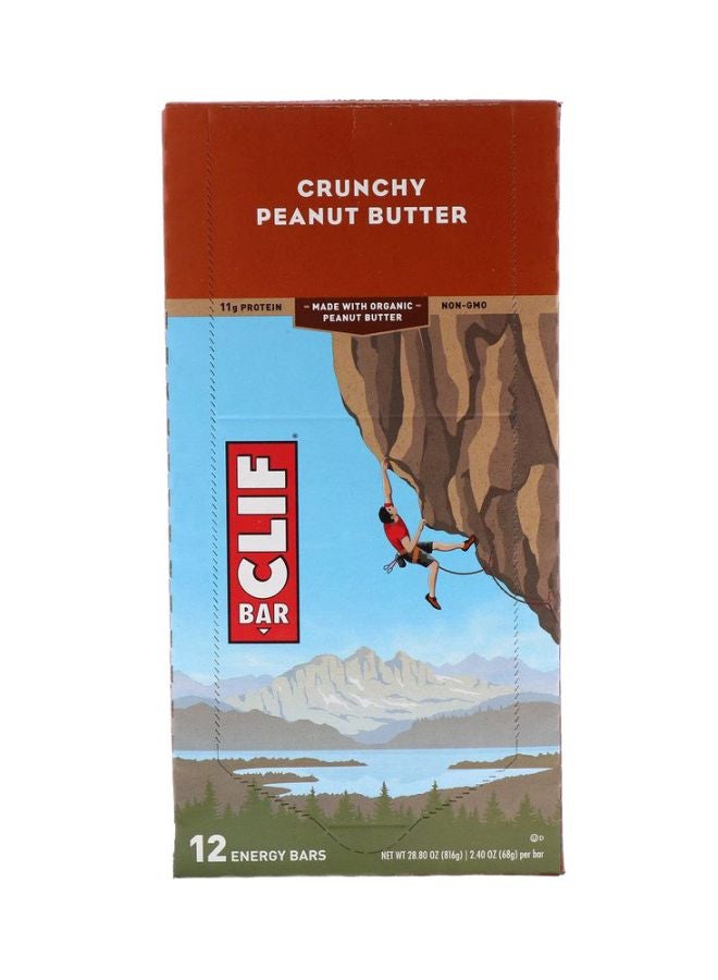 Clif Bar 12-Piece Crunchy Peanut Butter Protein Bar Set - Image 3