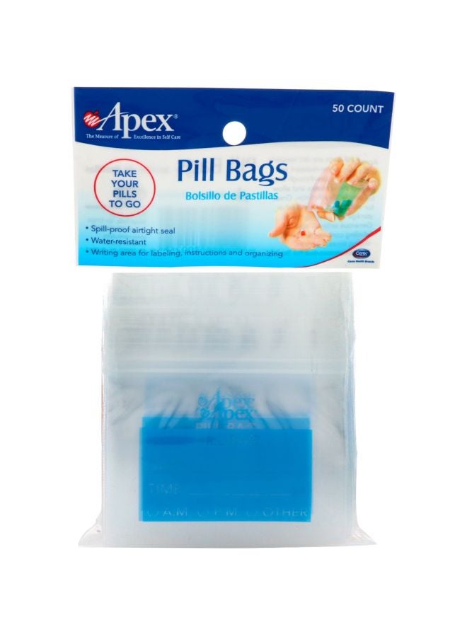 أبيكس أكياس أقراص دواء من 50 قطعة