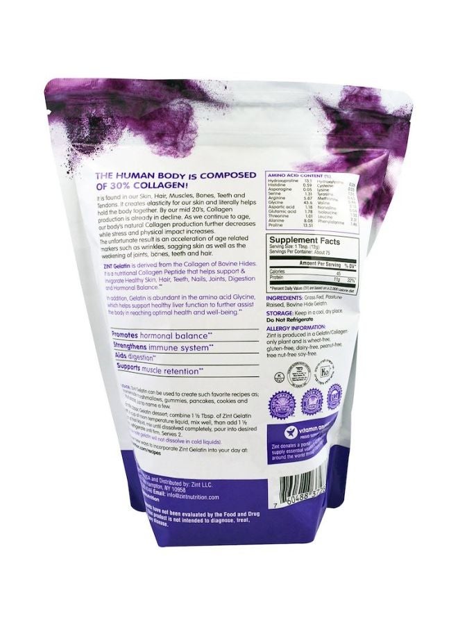 Zint Beef Gelatin Pure Protein Dietary Supplement - Image 2