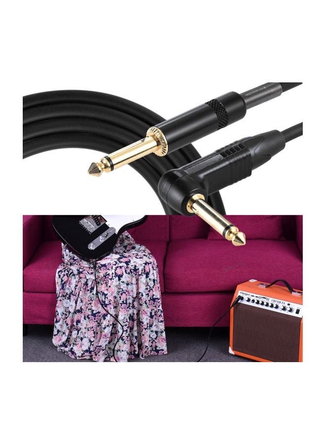 Electric Guitar Connecting Audio Cable I2203-A Black