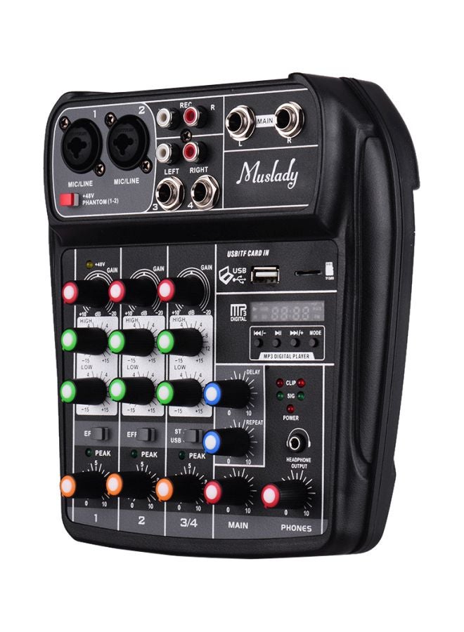 Muslady Compact Sound Card Mixing Console Digital Audio Mixer I4714B-EU-A Black  - Image 2