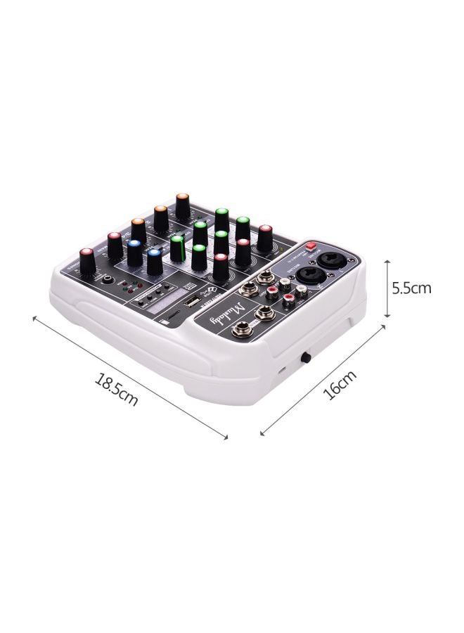 Muslady - Digital Audio Mixing Console AI-4 White/Black - Image 1
