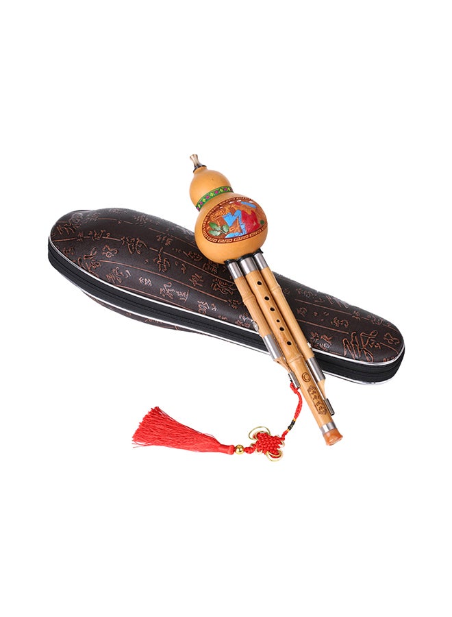 Generic Hulusi Cucurbit Bottle Gourd Flute With Carry Case  - Image 4