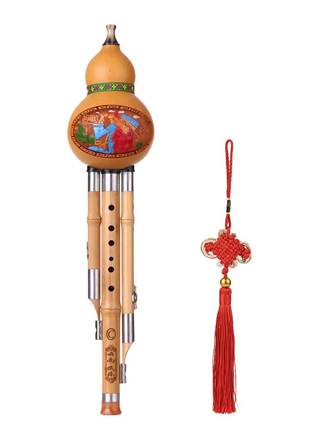 Generic Hulusi Cucurbit Bottle Gourd Flute With Carry Case  - Image 3