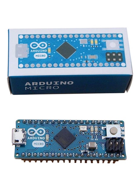 Microcontroller Board With Header Blue/Silver