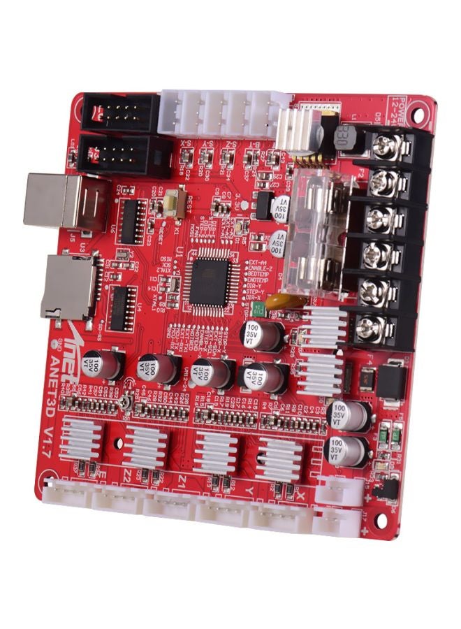 Anet - A1284-Base V1.7 Base Control Mother Board For A8 Plus Red/Black/Silver - Image 1