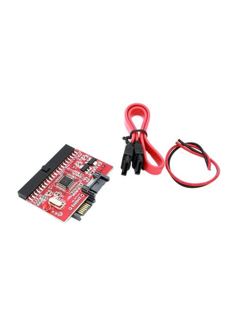 IDE HDD to SATA Serial ATA Converter Adapter With Cable Black/Red