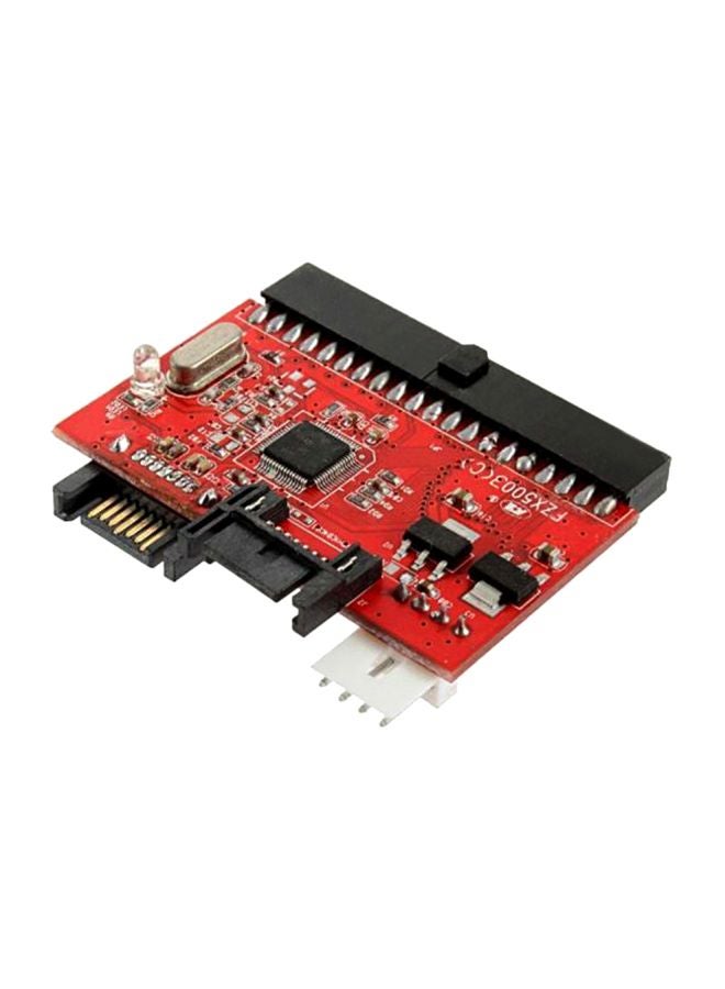 IDE HDD to SATA Serial ATA Converter Adapter With Cable Black/Red