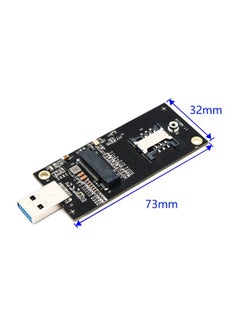 Decdeal 4-Piece NGFF M.2 Key B To USB 3.0 Adapter Converter Card Set 3.2x7.3cm Black  - Image 3