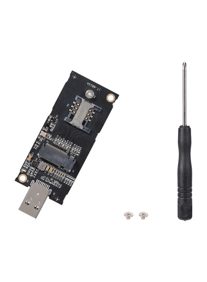 Decdeal - 4-Piece NGFF M.2 Key B To USB 3.0 Adapter Converter Card Set 3.2x7.3cm Black - Image 1