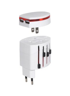 Universal Travel Adapter With USB White - v1582891437/N35084154A_1