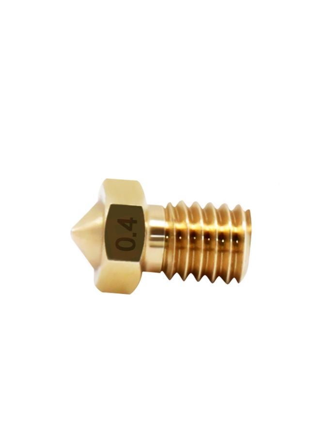 10-Piece V6 Nozzle Set For 3D Printer Gold  - Image 3