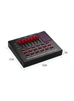 Generic V8 Plus Mobile And Computer Live Sound Card Black  - Image 2