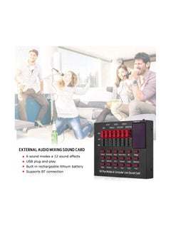 Generic V8 Plus Mobile And Computer Live Sound Card Black  - Image 3