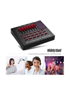 Generic V8 Plus Mobile And Computer Live Sound Card Black  - Image 5
