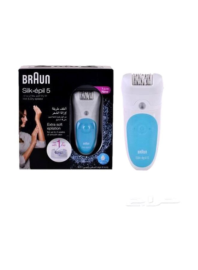BRAUN Hair Removal Epilator With Cap White/Blue - Image 2