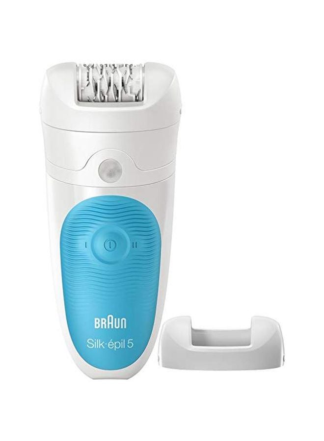 BRAUN Hair Removal Epilator With Cap White/Blue - Image 1