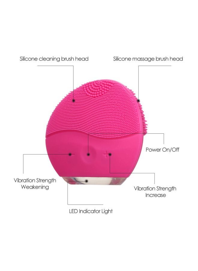 Electric Silicone Face Cleaning Tool Pink - Image 3