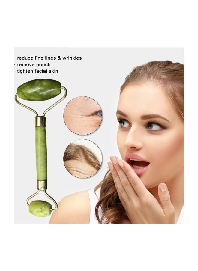 أدات تدليك الوجه ببكرة دوارة من حجر اليشم لمكافحة الشيخوخة - Image 3