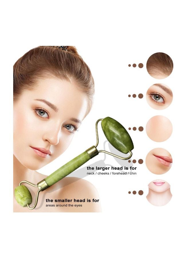 أدات تدليك الوجه ببكرة دوارة من حجر اليشم لمكافحة الشيخوخة - Image 4