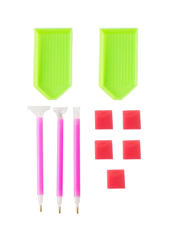 Generic 10-Piece DIY Diamond Embroidery Pen Tools Green  - Image 1