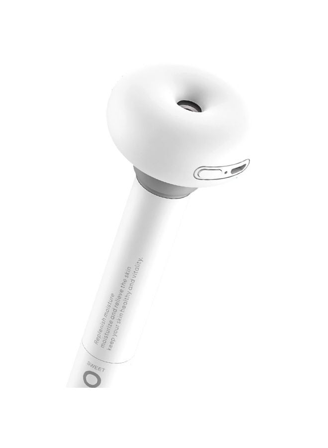 دونات طقم جهاز ترطيب هواء محمول بمنفذ USB مع سلك بيانات بقدرة 1.5 وات مكون من 6 قطع أبيض  - Image 4
