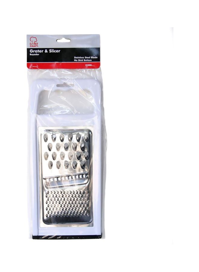 Chef Craft Stainless Steel Flat Grater Silver/White 11inch - Image 2