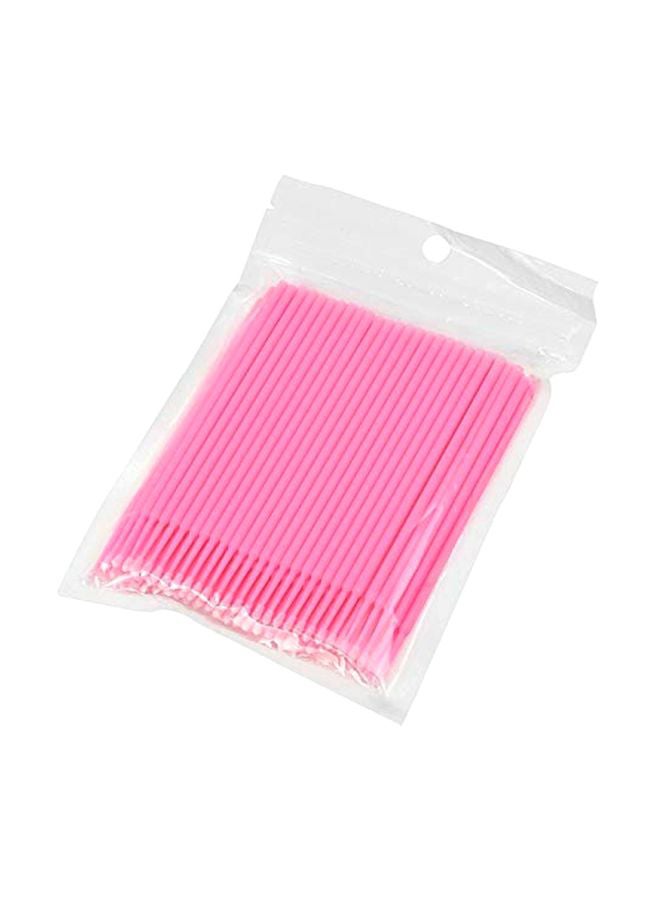 Beauenty - 100-Piece Disposable Lash Removing Swab Micro Brush Set Pink - Image 1