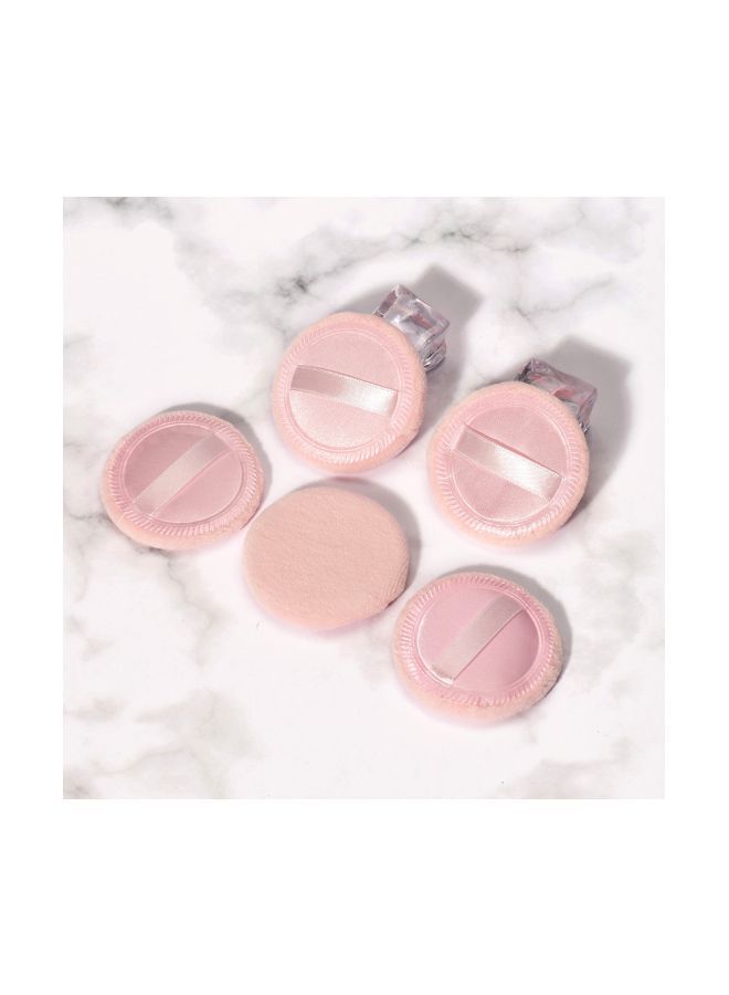 Generic 5-Piece Powder Puff Set Pink  - Image 4