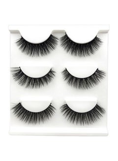 SHIDISHANGPIN 6-Piece Mink False Eye Lash Black  - Image 1