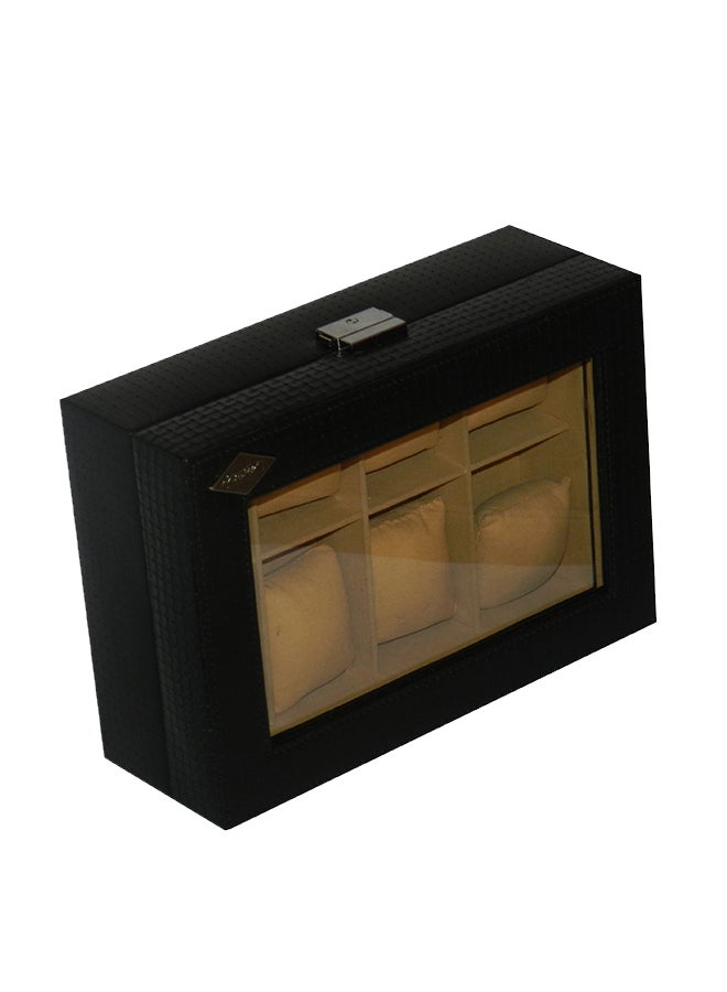 LAVERI LEATHER unisex 8 Grid Genuine Leather Designer Watch Box - Image 3