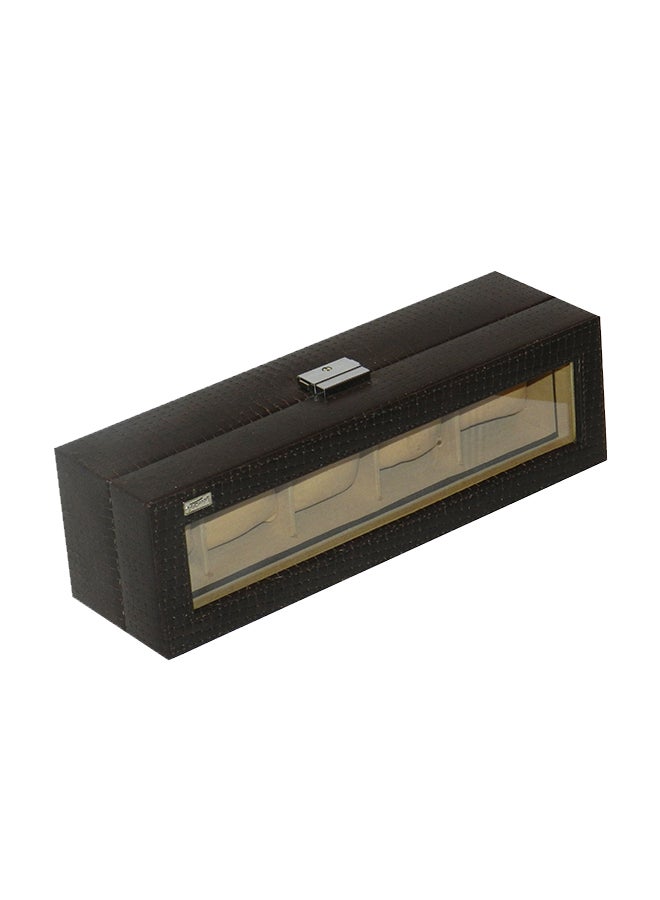 LAVERI LEATHER - unisex 5 Grid Genuine Leather Designer Watch Box - Image 1