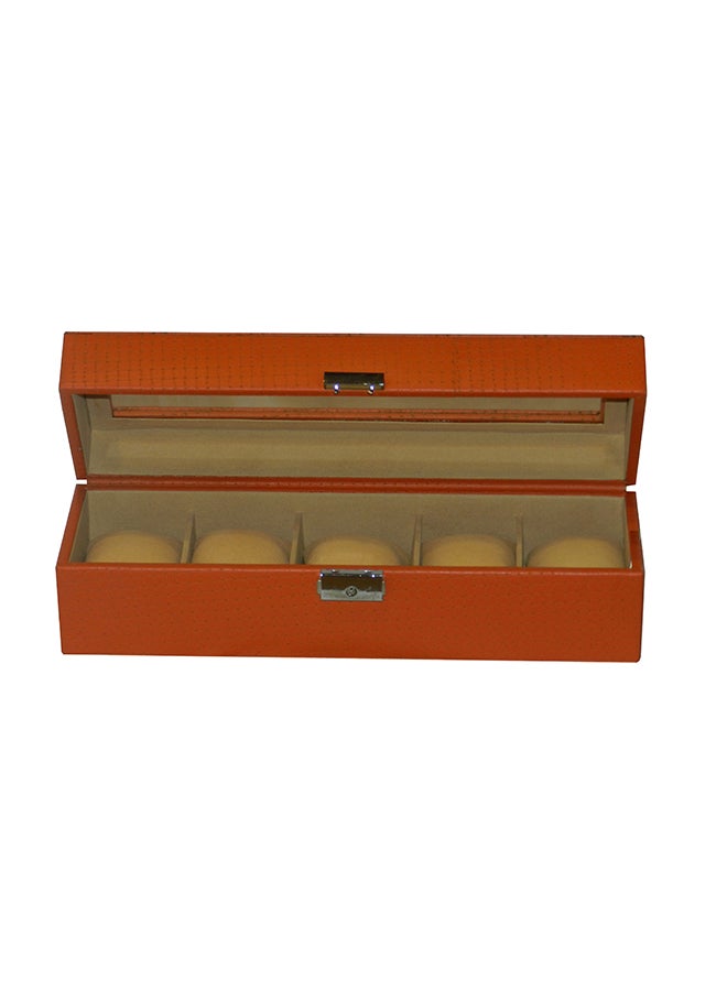 LAVERI LEATHER unisex 5 Grid Genuine Leather Designer Watch Box - Image 2