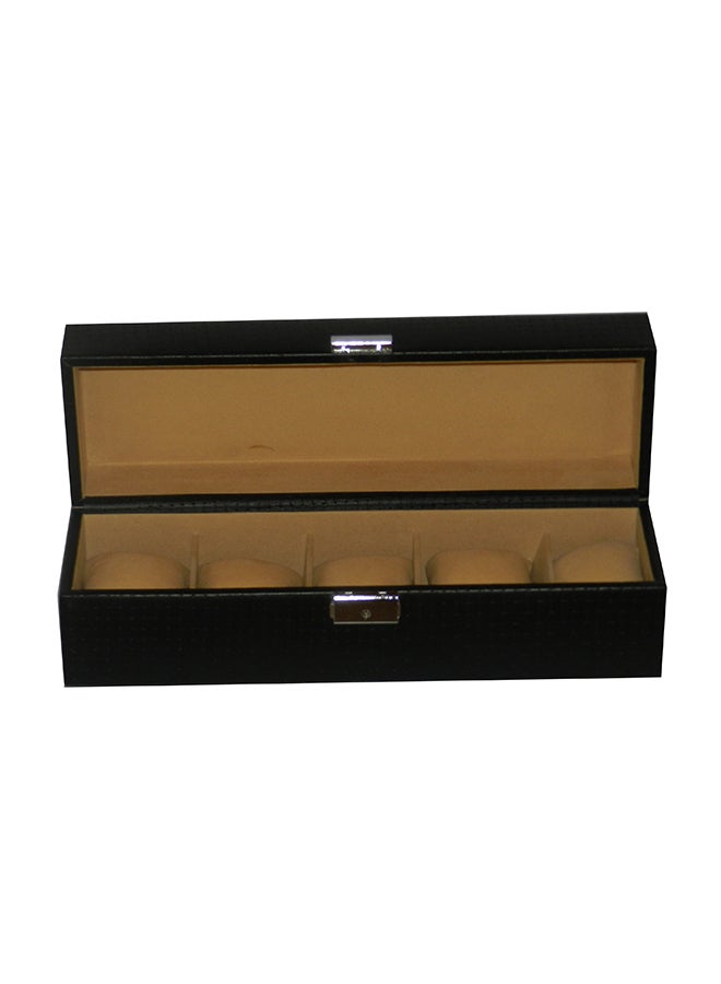 LAVERI LEATHER unisex 5 Grid Genuine Leather Designer Watch Box - Image 2