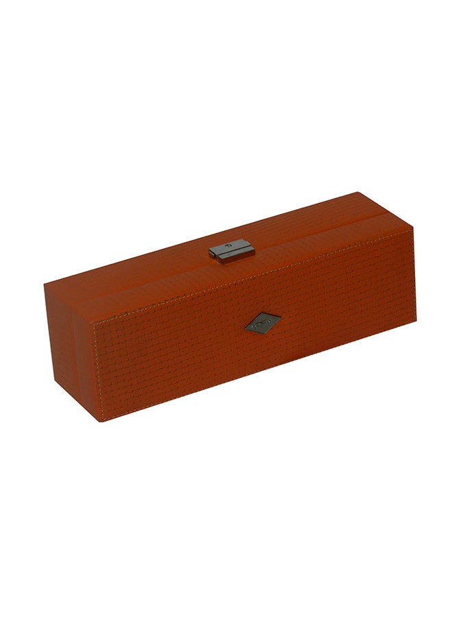 LAVERI LEATHER 5 Grid Genuine Leather Designer Watch Box - Image 3