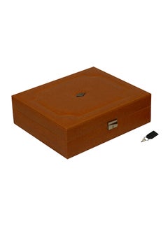 unisex 15 Grid Designer Faux Leather Watch Box