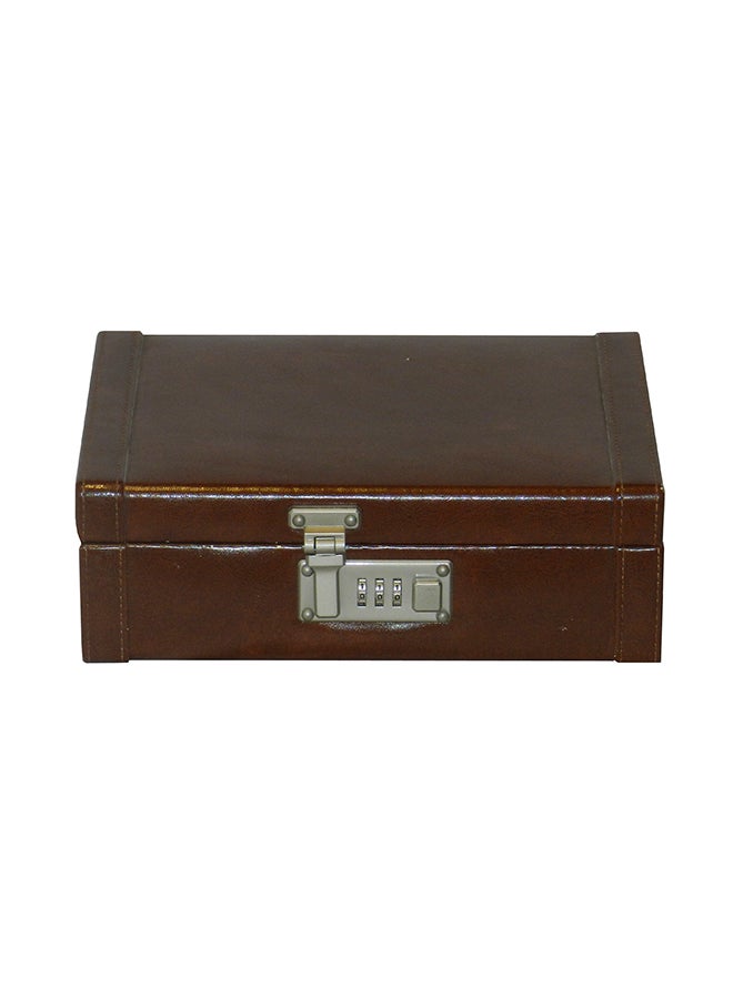 LAVERI LEATHER unisex 8 Grid Designer Faux Leather Watch Box - Image 1