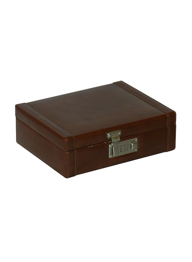 LAVERI LEATHER unisex 8 Grid Designer Faux Leather Watch Box - Image 3