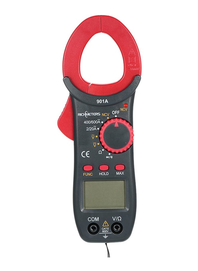 RICHMETERS Digital Clamp Meter Black/Red 18.50X4X10centimeter - Image 5