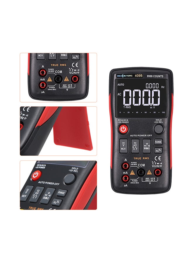 RICHMETERS Ranging Digital Multimeter Red/Black 18.50X5.00X11.50cm  - Image 5