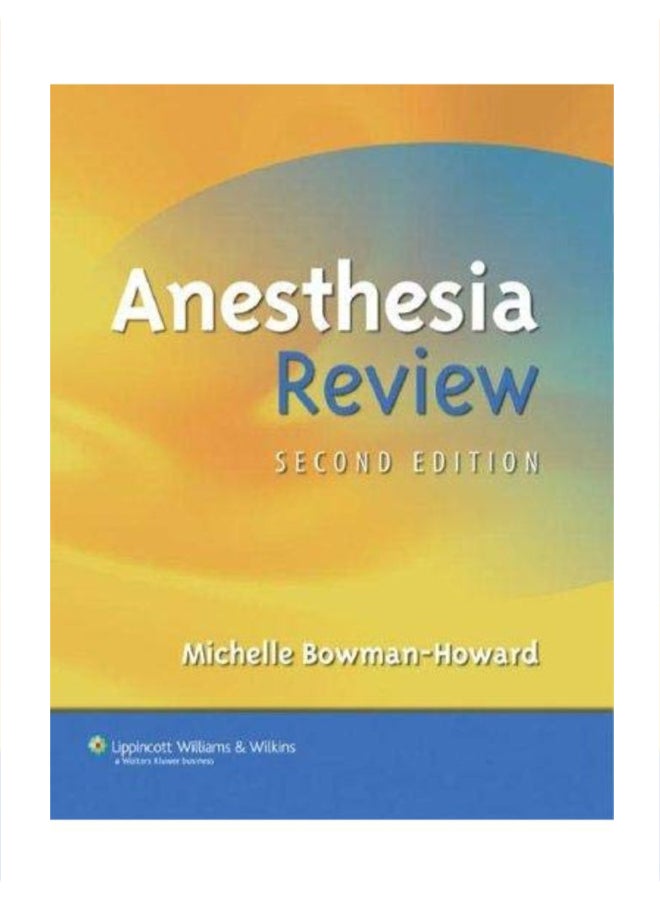 Anesthesia Review Paperback English by Michelle Bowman-Howard 