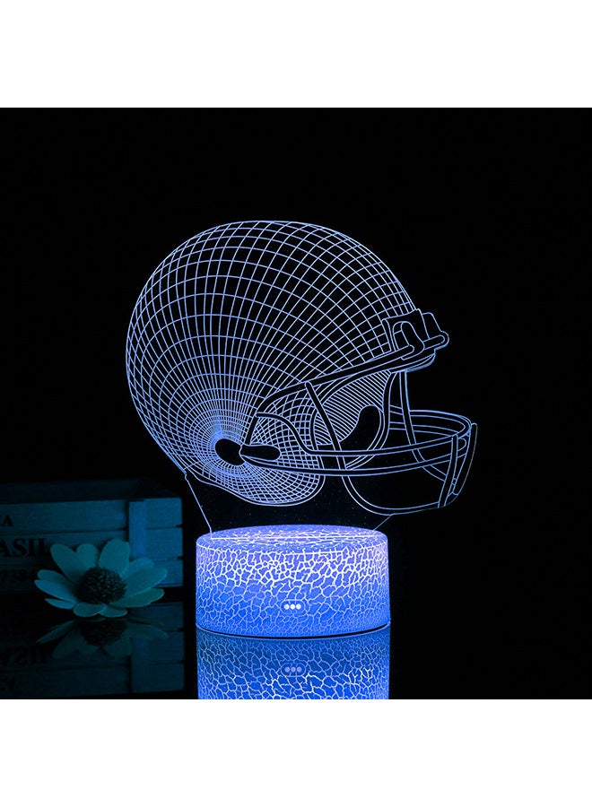 3D Helmet Night Light White 21.50x5.30x15.00centimeter - Image 3